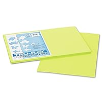 Pacon 103425 Tru-Ray Construction Paper, 76 lbs, 12 x 18, Brilliant Lime, 50 Sheets/Pack