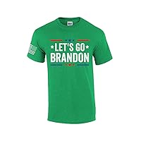 Let's Go Brandon Patriotic FJB Funny Political Men's Short Sleeve T-Shirt Graphic Tee