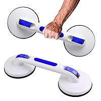 New Shower Handle Shower Grab Bars for Bathtubs and Showers,Strong Hold Suction Cup Grip Grab,Bath Handle Heavy Duty Grab Bars for Handicap Elderly Seniors（Royal Blue）