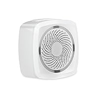 Feit Electric Smart Indoor WiFi Audible Home Security Alarm with Flashing Lights, Wireless, Rechargeable and Connects to Security Cameras and Sensors (Brand Compatibility) - Alert/WiFi
