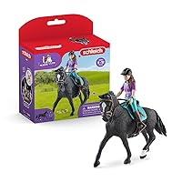 Schleich Horse Club — Lisa & Storm 10 Piece Horse Club Play Set with Rider and Hanoverian Gelding, Horse Gifts for Girls and Boys Ages 5+
