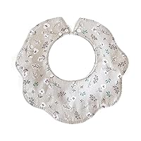 Breathable Baby Bibs Drooling Bib Cotton Burp Cloth With Adjustable Buttons Infant Teething Bib Feeding Towel