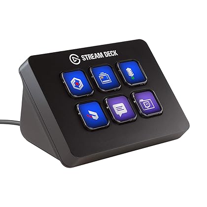 Elgato Stream Deck Mini – Compact Studio Controller, 6 macro keys, trigger actions in apps and software like OBS, Twitch, ​YouTube and more, works with Mac and PC