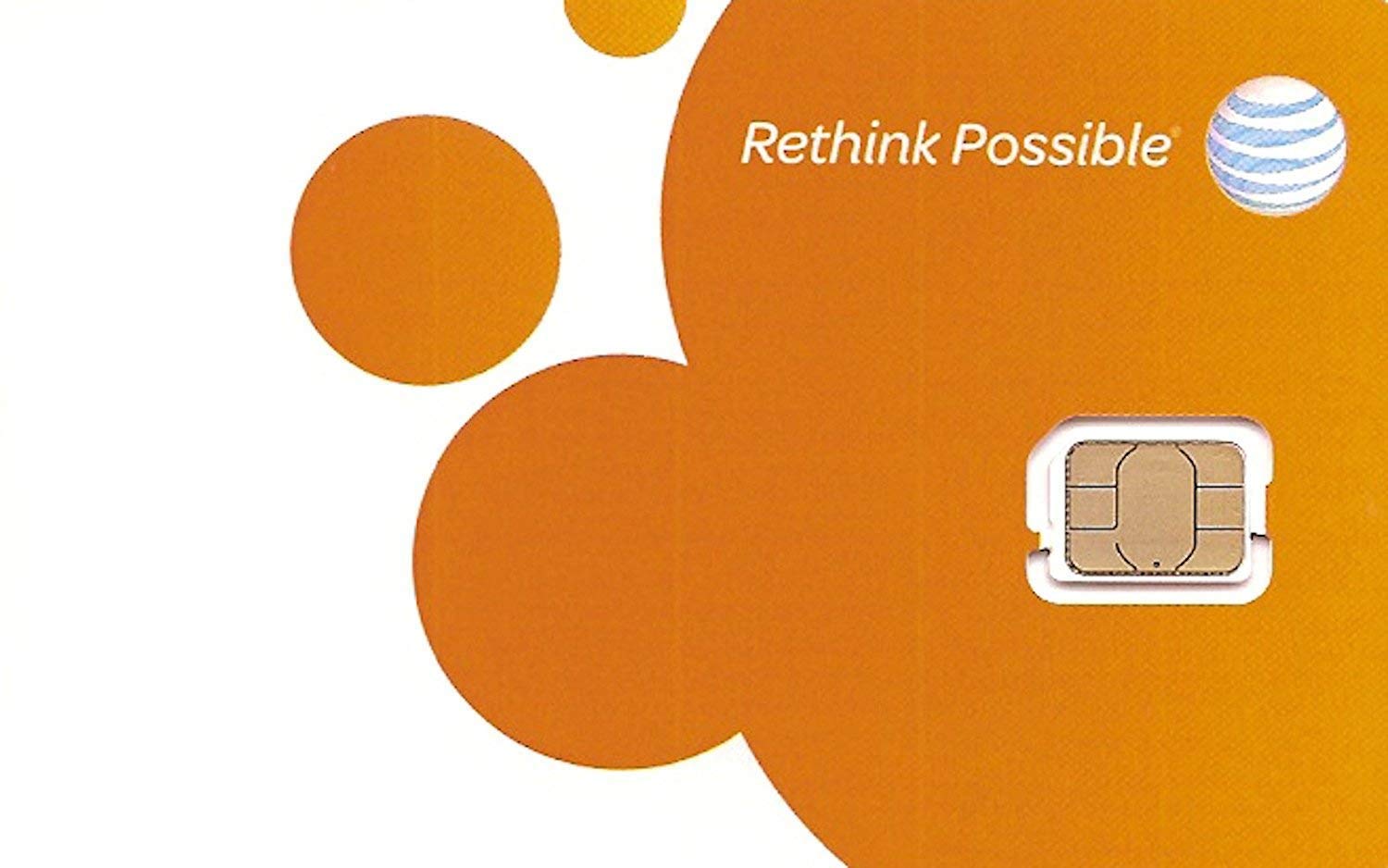 AT&T 2-PK Nano SIM Card 4G LTE 4FF, 4488A, GSM GoPhone Prepaid or Contract