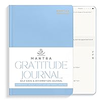 Gratitude Journal For Women & Men - Mental Health, Self Love & Self Care Journal - Blue - 5.8