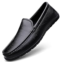 EASYANT Men Leather Loafers Shoes Classic Dress Shoes Fashion Slip-on Casual Shoes