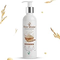 91Ayurveda Rice Water Conditioner with Rice Water & Keratin for Damaged | Bouncy Hair Conditioner No Paraben Sulphates & Silicones for Damage Dry Freezy Hair | Makes Hair Shiny, strong - 200ml