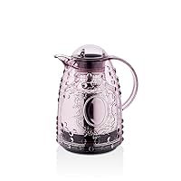 Acrylic Thermos, Coffee or Tea Pot Thermos, Thermos water bottle, Beverage Dispenser for Hot or Cold Drinks 1.05-qt (1 L) (Plum)