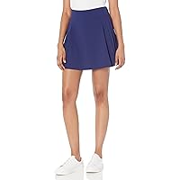 The Drop Women's Louise Pleated Mini Skirt with Hidden Short