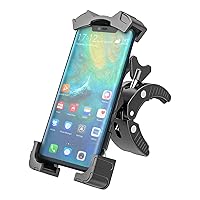 Bike Phone Holder Mount, Bicycle and Motorcycle Handlebars Friendly, 360° Rotation Easy Install and Quick Release Cellphone Holder, Universal for iphone Pro/Max/XS, Samsung Galaxy S21, Note20