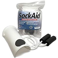 Deluxe Sock Aid - Socks Helper with Foam Handles (for Regular Socks)