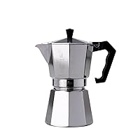 Moka Express: Iconic Stovetop Espresso Maker, Makes Real Italian Coffee, Moka Pot 12 Cups (22 Oz - 670 Ml), Aluminium, Silver