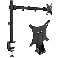 VIVO Quick Attach VESA Adapter Designed for HP Models 27er, 27es, 27ea, 25er, 25es, 24ea, 23er, 23es, 22er, 22es, 22f, 23f, 24f, 25f, and 27f with Single Monitor Desk Mount for Screens up to 22 lbs