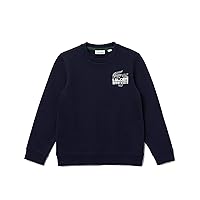 Lacoste Kids' Long Sleeve Multi-Logo Crewneck Sweatshirt