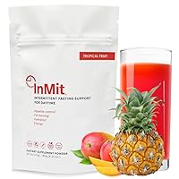 InMit Daytime Intermittent Fasting Support Drink That Provides Nourishment with 9 Essential Ingredients Electrolytes | Vegan-Friendly, Gluten-Free, Non-GMO, Dairy-Free | Tropical Fruit