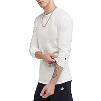 Champion Mens Long-sleeve T-shirt, Classic And Comfortable Tee, For (Reg. Or Big & Tall), White, Large US