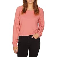 Sanctuary Clothing Womens Balloon Sleeve Thermal Blouse