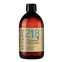 naissance Fractionated Coconut Oil 16 fl oz - Pure Natural, Vegan, Non GMO, Hexane Free, Cruelty Free - Moisturizing & Hydrating - Ideal for Aromatherapy, Massage and DIY Beauty Recipes
