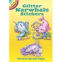 Glitter Narwhals Stickers (Dover Little Activity Books: Fantasy)