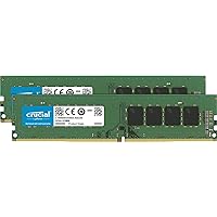 RAM 16GB Kit (2x8GB) DDR4 2400 MHz CL17 Desktop Memory CT2K8G4DFS824A, Green/Black