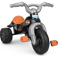 Fisher-Price Harley-Davidson Toddler Tricycle Tough Trike Bike with Handlebar Grips and Storage for Kids