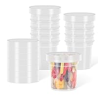 Reusable Freezer Containers Food Storage - [10 Pack-16 oz] BPA Free Plastic Deli Containers with Screw Lids for Meal Prep, Overnight Oats, Soup, Jam, Snacks - Microwave/Dishwasher/Freezer Safe