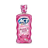 ACT Kids Anticavity Fluoride Rinse For Bad Breath Treatment, Bubble Gum Blowout, 16.9 fl. oz.