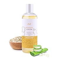 Oatmeal Dog Shampoo for Allergies with Aloe, Pet Shampoo for Dogs and Cats, Good for Dry and Sensitive Skin, Safe Ingredients, 375ml