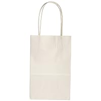 Darice, 13 Piece, White Paper Bag, 3.25 by 5.25 by 8.375 inch
