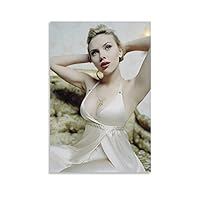 WVBHJMK Scarlett Johansson Kat Dennings Sexy Female Star Poster (37) Artworks Picture Print Poster Wall Art Painting Canvas Gift Decor Home Posters Decorative 08x12inch(20x30cm)