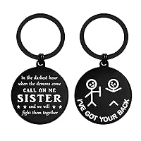 Women Friend Gifts for Bestie Bff Soul Sister, Cute Friendship Keychain for Birthday Mothers Day Graduation
