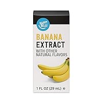 Amazon Fresh, Banana Extract with other Natural Flavors, 1 Fl Oz (Previously Happy Belly, Packaging May Vary)