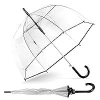 ShedRain Bubble Umbrella – See Through, Rain & Windproof Umbrella - Perfect for Weddings, Prom, Outdoor Events - Automatic Open, Flower Print