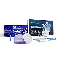 MySmile Teeth Whitening Kit and Teeth Whitening Powder, 10 Min Non-Sensitive Fast Teeth Whitener with 3 Carbamide Peroxide Teeth Whitening Gel, Helps to Remove Stains from Coffee, Smoking, Wines, Soda