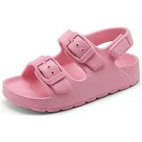 INMINPIN Toddler Boys Girls Buckle Sandals Comfort Open Toe Sandal with Adjustable Back Strap