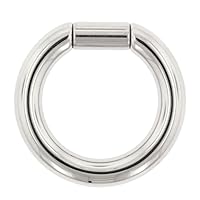 One Stainless Steel Captive Bar Ring: 4g, 5/8