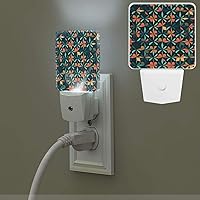 Geometriske Print Night Light Plug-in Led Night Lamp Dusk to Dawn Smart Sensor 0.5w Nightlight Into Wall for Bedroom Hallway Bathroom Kitchen