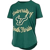 Women's NCAA Short Sleeve T-Shirt Ladies College 100% Cotton SS Tee Collegiate Short Sleeve Tee Shirt