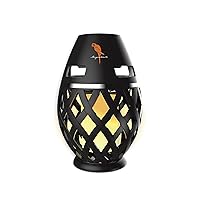 Margaritaville Tiki Torch - Waterproof Bluetooth Speaker, Portable Party Speaker with Flickering LED Lights, Perfect for Travel, Parties, Yards, and Pools