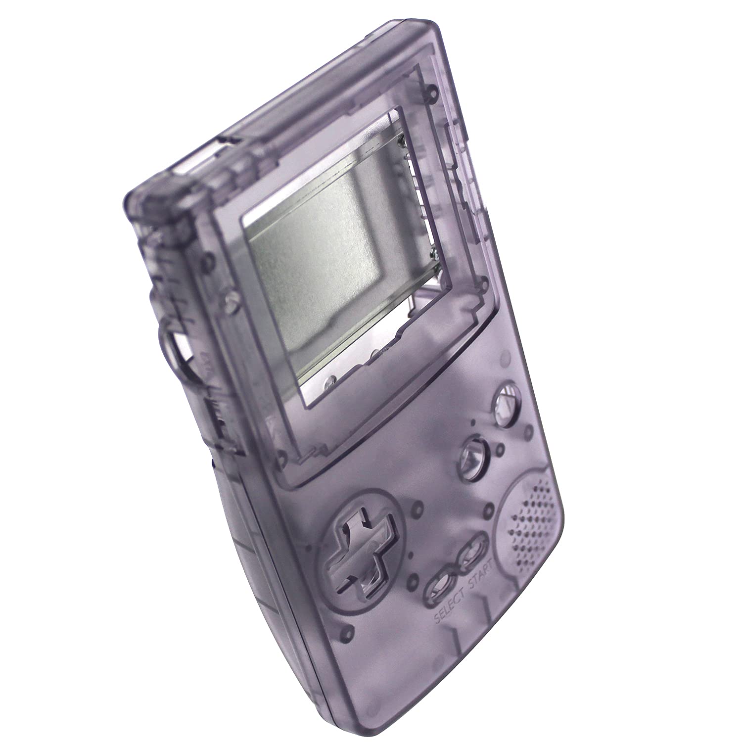 OSTENT Full Housing Shell Case Cover Replacement for Nintendo GBC Gameboy Color Console - Color Clear Purple