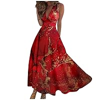 Dresses for Women 2024 Party Sexy Dress Red Dress Womens Black Dress Vacation Dresses Red Maxi Dress White Long Dress Wedding Guest Dresses for Women Red Dresses for Women Red M