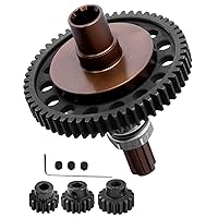 7075 Metal Spur Gear Slipper Clutch 57T(32dp) with 3.175mm Pinion Gear Sets (15T/16T/17T )Upgrades for 1/10 4x4 Granite/Senton/Big rock/Vorteks 3s & 550,Kraton/Outcast 4S,1/8 typhon 3s,Bronze