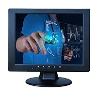 10.4'' inch Monitor 800x600 4:3 Plastic Shell Desktop Portable Four-wire Resistive Touch Screen for Industrial Medical Equipment PC Display with USB HDMI-in VGA and Built-in Speaker W104PT-531R