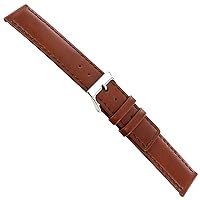18mm Speidel Medium Brown Padded Oiled Leather Square Tip Mens Band 6052 520 Reg