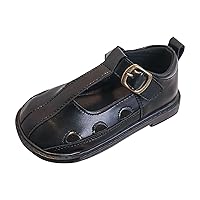 Girls Closed Toe Hollow Sandals Gentlemen's Sandals Lady's Shoes Hollowed Out Shoes Girls Thong Sandals Size 3