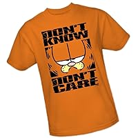 Don't Know Don't Care - Garfield Adult T-Shirt