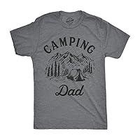 Mens Camping Dad Tshirt Cool Outdoor Vacation Fathers Day Tee