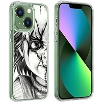 Phone case Chucky Half Face Compatible with iPhone 13 Accessories Shock Tested Transparent