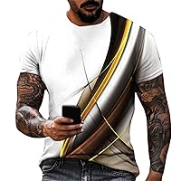 Mens Personalised Graphic Tees T-Shirt Short Sleeve Printed Summer Round Neck Top Casual Sweatshirt