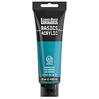 Liquitex BASICS Acrylic Paint, 118ml (4-oz) Tube, Turquoise Blue
